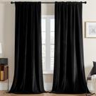 Cortinas Joydeco Black Velvet 229x229cm 2 painéis Blackout