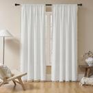 Cortinas Joydeco White Boho 213cm de comprimento 2 painéis 52x213cm