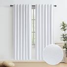 Cortinas KEQIAOSUOCAI Linen 100% Blackout W127 x L203cm 2 painéis