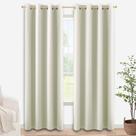 Cortinas KOUFALL Cream Room Darkening, 214 cm de comprimento, 2 painéis