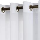 Cortinas KOUFALL, linho branco, 213 cm de comprimento, fazenda moderna