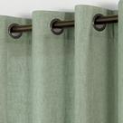 Cortinas KOUFALL Sage Green Sheer Linen com 214 cm de comprimento para sala de estar