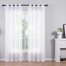Cortinas KOUFALL Sheer Grommet, brancas, 230 cm, quarto, sala de estar