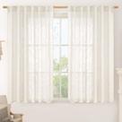 Cortinas LAMIT Cream Linen Semi Sheer 115x114cm para Windows