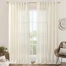 Cortinas LAMIT Extra Wide Linen Natural Cream Ivory 150x210cm