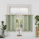 Cortinas LAMIT Linen Sage Green 86x76 cm 2 painéis