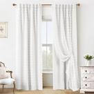 Cortinas Lino Rosa White Blackout Ruffle 213 cm, decoração de quarto Cortinas Lino Rosa White Blackout Ruffle 213 cm, decoração de quarto