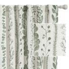 Cortinas MEETSKY Sage Green Linen Style 180x130cm 2 painéis Cortinas MEETSKY Sage Green Linen Style 180x130cm 2 painéis