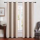 Cortinas MIULEE Blackout Linen Texture 100% Thermal Bege 42x84 Cortinas MIULEE Blackout Linen Texture 100% Thermal Bege 42x84