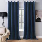 Cortinas MIULEE Blackout Velvet, 2 painéis, 132x274cm, azul royal