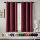 Cortinas MIULEE Burdeos 102x114 cm Termoaislantes Opacas 2 Paneles Cortinas MIULEE Burdeos 102x114 cm Termoaislantes Opacas 2 Paneles