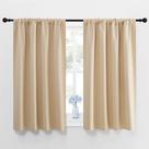 Cortinas NICETOWN Blackout Biscotti Beige 107 x 114 cm (conjunto de 2)