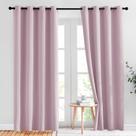 Cortinas NICETOWN Blackout Pink 132x213cm para quarto de meninas