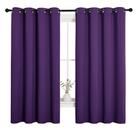 Cortinas NICETOWN com isolamento térmico Blackout 140x173cm roxas