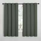Cortinas NICETOWN com isolamento térmico Blackout 140x175cm Dark Mallard
