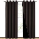 Cortinas NICETOWN High End Thermal Full Blackout 213x132cm marrons