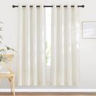 Cortinas NICETOWN, mistura de linho semitransparente, 180x183cm, 2 painéis