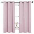 Cortinas NICETOWN Nursery Thermal Blackout 107 x 160 cm rosa bebê