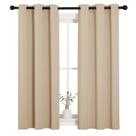 Cortinas NICETOWN Room Darkening Biscotti Beige 86x137cm 2 painéis