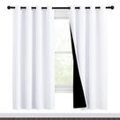 Cortinas NICETOWN White Blackout 183 cm de comprimento 100% Blackout