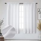 Cortinas OWENIE Bob White 160x160cm com filtro de luz 2 painéis