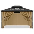 Cortinas para Gazebo Jexlundo 3x3m Painéis Impermeáveis com Zíper Cortinas para Gazebo Jexlundo 3x3m Painéis Impermeáveis com Zíper