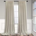 Cortinas Pitalk Linen 260x260cm, filtrantes de luz, bege, 2 painéis
