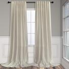 Cortinas Pitalk, linho, 24 cm de comprimento, 2 painéis, semitransparentes