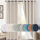 Cortinas PrinceDeco Linen Blackout 274cm com isolamento térmico