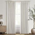 Cortinas QJmyDeco Buttercream Blackout 228 cm, linho, 2 painéis