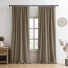 Cortinas RAIN CITY Linen Brown Room Darkening W50xL96cm 2 painéis