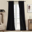 Cortinas Rutterllow 100% Blackout 340 GSM 213x213cm 2 painéis Cortinas Rutterllow 100% Blackout 340 GSM 213x213cm 2 painéis