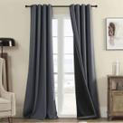 Cortinas Rutterllow Total Blackout 340 GSM Cinza escuro 132x213cm Cortinas Rutterllow Total Blackout 340 GSM Cinza escuro 132x213cm