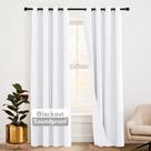 Cortinas RYB HOME 3 em 1 à prova de som Blackout Thermal 132x260cm