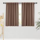 Cortinas RYB HOME Blackout 42x45cm Mocha Poliéster 2 painéis Cortinas RYB HOME Blackout 42x45cm Mocha Poliéster 2 painéis