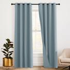 Cortinas RYB HOME Blackout com forro de feltro à prova de som 132x241cm