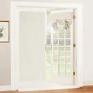 Cortinas RYB HOME Glass Door Natural Linen 100% Blackout Ivory
