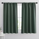 Cortinas RYB HOME Room Darkening 45 cm de comprimento verde escuro x2 Cortinas RYB HOME Room Darkening 45 cm de comprimento verde escuro x2