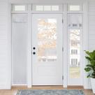 Cortinas RYB HOME Sightlight Door Window 30x175cm Branco acinzentado