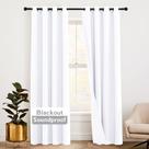 Cortinas RYB HOME Soundproof Blackout Thermal, 3 camadas, 2 unidades