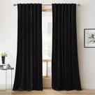 Cortinas RYB HOME Velvet Blackout 2 painéis 244x132cm - Pretas