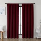 Cortinas Simplebrand Ava Burgundy Blackout 102x183 cm 2 painéis