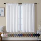 Cortinas Simplebrand Ava Pure White 114x115cm Conjunto de 2 painéis
