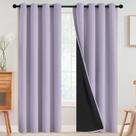 Cortinas SimpleHome 100% Blackout Lilac 132x213cm 2 painéis