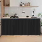 Cortinas SK Studio Short for Kitchen Privacy pretas 130x70cm