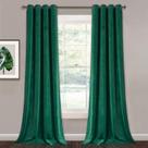 Cortinas StangH Emerald Green Velvet 260x260cm 2 painéis