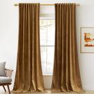 Cortinas StangH Gold Velvet Blackout 260x260cm LxC 2 painéis