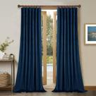 Cortinas StangH Super Soft Velvet azul marinho W132 x L244cm 2 painéis