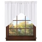 Cortinas Swag Valea Home Rustic Burlap Look White 36 cm 2 painéis Cortinas Swag Valea Home Rustic Burlap Look White 36 cm 2 painéis