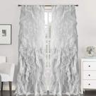 Cortinas Sweet Home Coleção Sheer Voile Waterfall 84x50cm